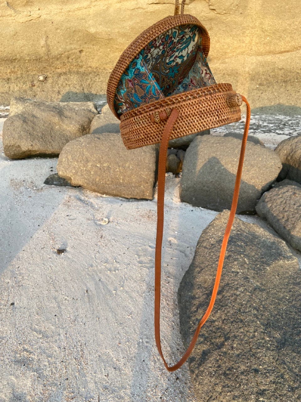Canggu Brown Rattan Bag Bali - Tasje voor al je essentials op een festival