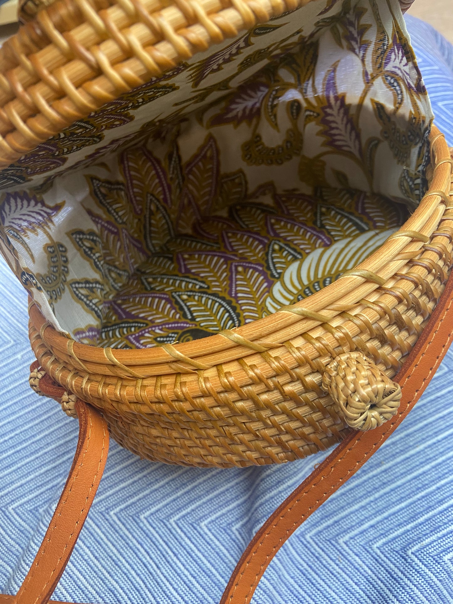 Canggu Brown Rattan Bag Bali - Tasje voor al je essentials op een festival