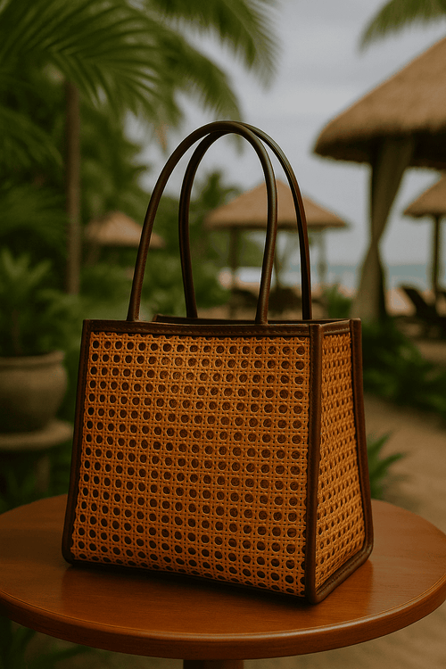 Lovina Brown Rattan Bag Bali