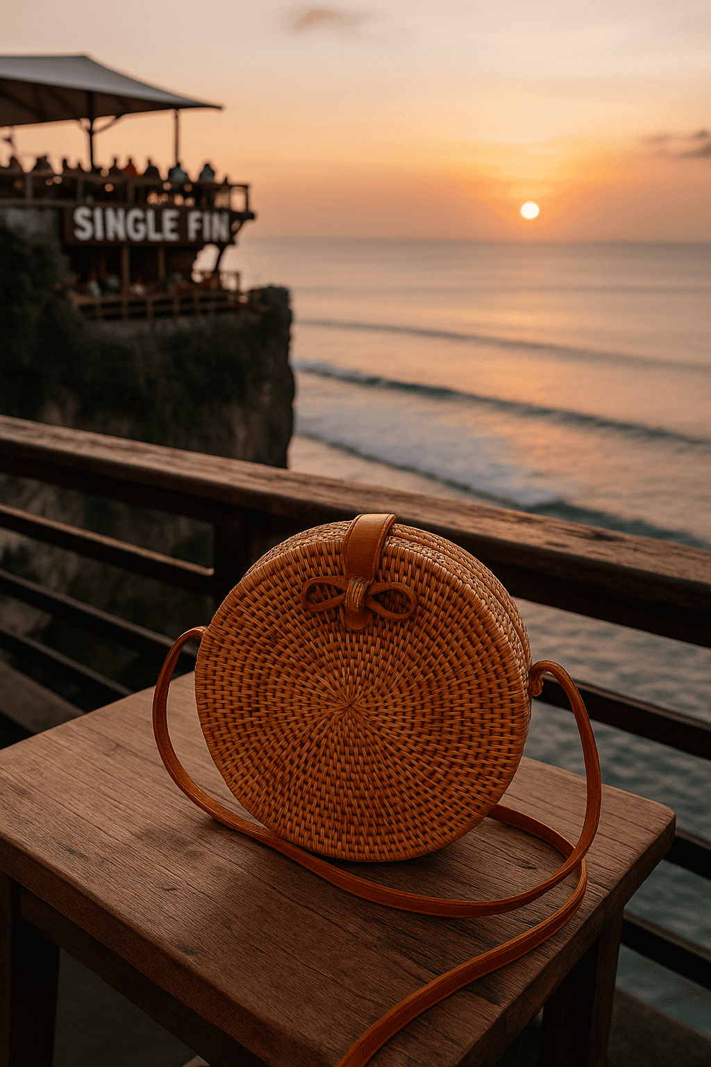 Canggu Brown Rattan Bag Bali