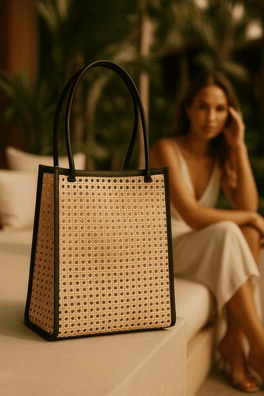 Lovina Black Rattan Bag Bali